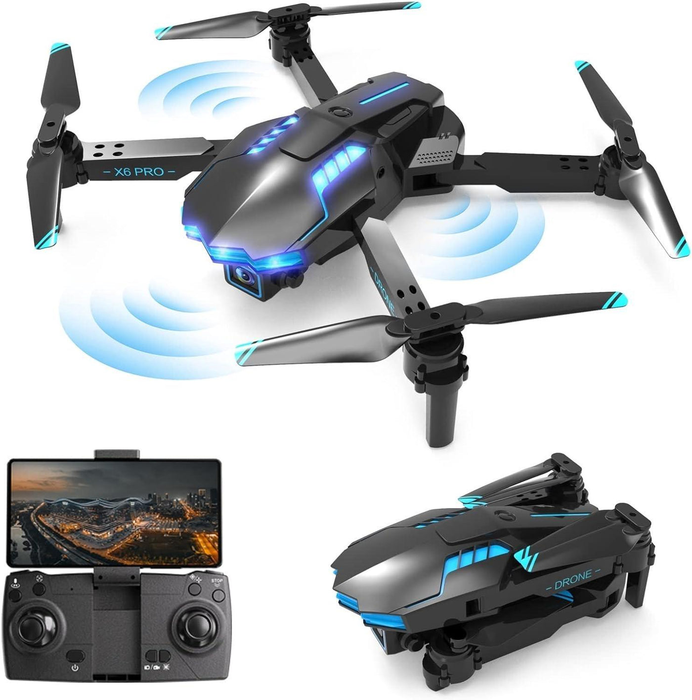 VisionsDrone X6 Pro Dual Camera - VisionsDrone