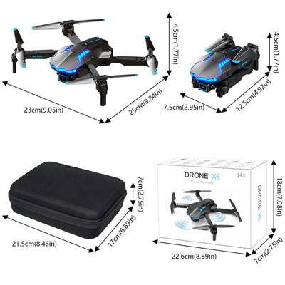 VisionsDrone X6 Pro Dual Camera - VisionsDrone